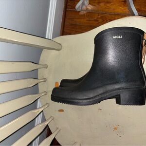 Aigle Classic Miss Juliet Black Waterproof Boots 36